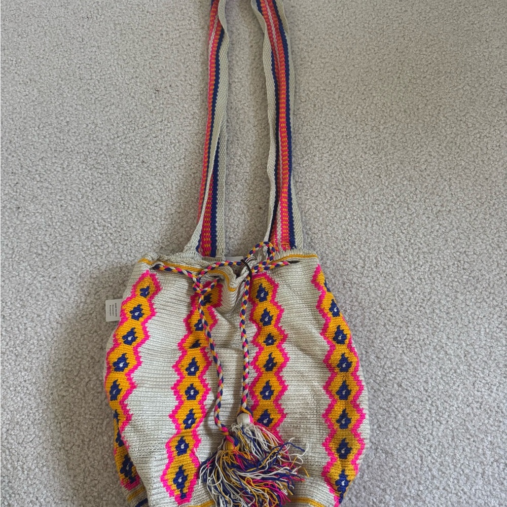 Colorful Woven Colombia Wayuu Shoulder Bag